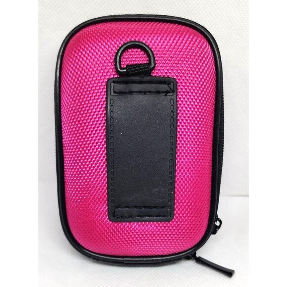 Durable Pink Camera Bag/Wallet with Belt Clip and Hand Bracelet - Hard Shell - Picture 2 of 16